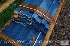 EM15- 168 24 Ga GR50 AZ50 Kynar Ocean Blue Sheet Metal, Approx. 5 Pieces At