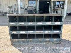 Bolt Bins 36" W x 12" D x 21" T.