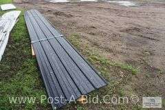 Classic Rib 36 29 Ga GR80 Colorfit 40 Black Sheet Metal, Approx. 14 Pieces