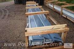 EM15-1211 CF Wall 12 24Ga AZ50 Kynar Tahoe Blue Sheet Metal, Approx. 12 Pie