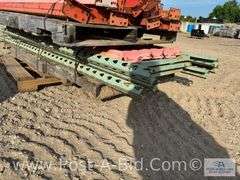 Misc. Pallet Racking 3 Uprights Approx. 9' T x 14 Crossbeams.