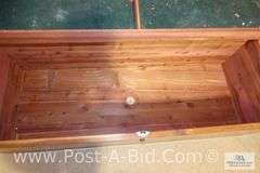Vintage Cedar Chest, 46" L x 20 1/2" T x 17", No Key.