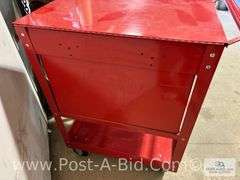 US General Red Tool Chest, 30" L x 41" T x 19" W, 5 Drawer, No Key.