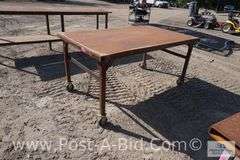 Metal Work Table, 6' x 43" .