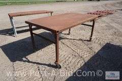Metal Work Table, 6' x 43" .