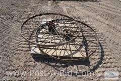 2-Dump Rake Wheels, Approx. 53" Diameter.