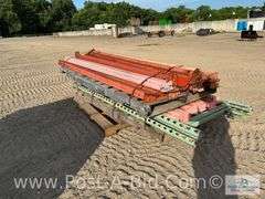 Misc. Pallet Racking 3 Uprights Approx. 9' T x 14 Crossbeams.