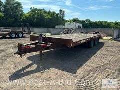 1999 Tow Master T20 Tandem Dual Axle Deck Over Trailer, 19' x 8' 6" With 5'