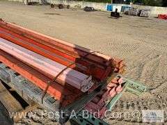 Misc. Pallet Racking 3 Uprights Approx. 9' T x 14 Crossbeams.