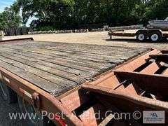 1999 Tow Master T20 Tandem Dual Axle Deck Over Trailer, 19' x 8' 6" With 5'