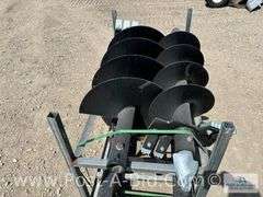 2-Heavy Duty Post Hole Diggers For Skid Loader, 12" and 18".