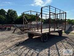 Morehead 8' x 16' Kicker Bale Rack On 8 Ton Running Gear, 1 Side Door, Owne