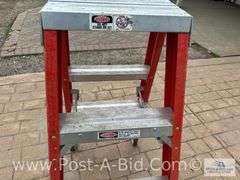 Warner 4' Heavy Duty Double Step Ladder.