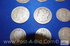 10-Silver Dollars Years 1879-1927, 10-Silver Half Dollars Years 1903-1963,