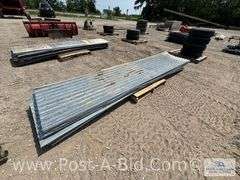 Lot Of 12' Used Galvanized Steel.
