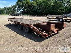 1999 Tow Master T20 Tandem Dual Axle Deck Over Trailer, 19' x 8' 6" With 5'