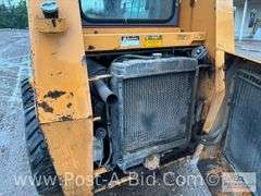 1989 Case 1840 Diesel Skidloader With 61" Bucket, Cab With Door,
