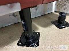 3-Red Pedestal Boat Seats.