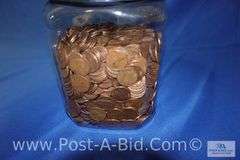 10 lbs. 1959-1982 Copper Pennies Approx. 1500 Unsearched Pennies Of Those Y