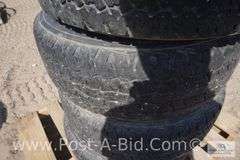 4-Firestone 245/65 R17 Tires, With Center Caps And Lugs, Owner Stated, "Wer