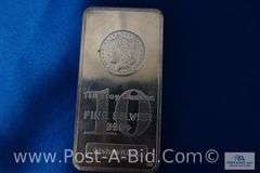 10 oz. Bar Of .999 Fine Silver.