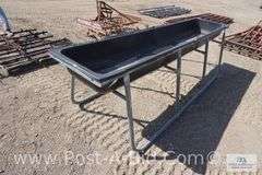 Plastic Feeder/Garden Beds, Have Cracks, Approx. 10' Long x 34" T.