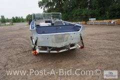 1989 Northwoods 16' Boat- No Motor, Has Minnkota 40 Lb Thrust Bow Mount Tro