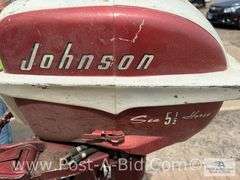 5 1/2 HP Johnson Outboard Complete Motor, Owner Stated, "Good Compression,