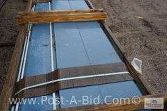 EM15-1211 CF Wall 12 24 Ga AZ50 Kynar Tahoe Blue Sheet Metal, Approx. 43 Pi
