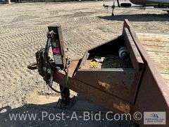 2015 Rice 18' Tandem Axle Trailer With Ramps, Pintle Hitch Hook Up, VIN# 4R