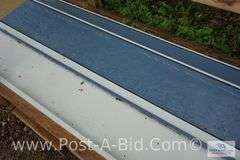 EM15-1211 CF Wall 12 24 Ga AZ50 Kynar Tahoe Blue Sheet Metal, Approx. 19 Pi