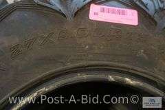 4- Side By Side Tires: 2 Front Tires Are- 27 x 9 x 12 And 2 Rear Tires Are-