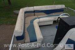 1973 Weeres 24' Pontoon, No Motor, Has Anchor, Rope, And Table, License # M
