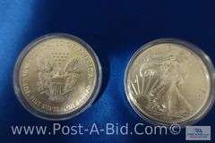 2-1 oz. .999 Fine Silver Rounds.