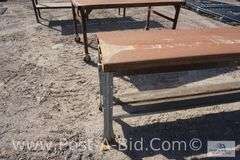 Metal Work Table, 70' x 23".