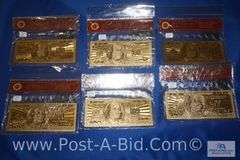 6 Envelopes Of 1.76 Grams Of Gold Foil In Each Envelope.