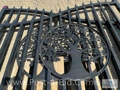 Set Of 2- 14' Bi-Fold Gates.