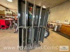 8 Door Locker, 78" T x 48" W x 12" D.