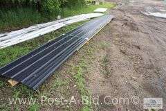 Classic Rib 36 29 Ga GR80 Colorfit 40 Black Sheet Metal, Approx. 14 Pieces