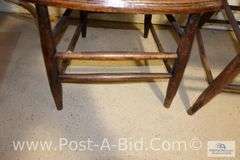 3-Vintage Wooden Chairs.