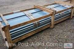 EM15- 1211 CF Wall 12 24 Ga AZ50 Kynar Tahoe Blue Sheet Metal, Approx. 36 P