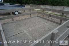 1989 Triton 8' x 8' Snowmobile Trailer With Stake Pockets And Sides. Lifeti