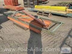 Misc. Pallet Racking 7 Crossbeams And 1 Upright.