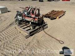 Pipe Fuser With Cutter And Heat Pad, Hand Hydraulic And 2 Sets Of Dies.