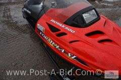 1998 Bombardier 500 Snowmobile, MN DNR CH5265, Owner Stated, "Needs Carb Wo