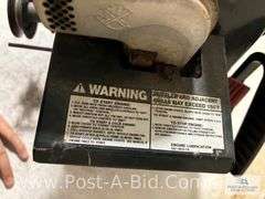5 HP Tecumseh Electric Start Motor, Owner Stated, "Runs."