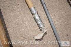 Shovel, Sledgehammer, Conduit Bender, Broom, 2-Pick Axe.