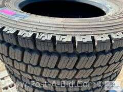 4-Hankook 225/70 R19.5 Tires, DH07.