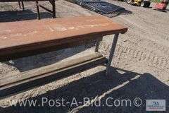 Metal Work Table, 70' x 23".