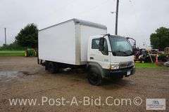 2008 International CF500 VT 275 16' Box Truck With 10' Fold-Up Ramp, Diesel